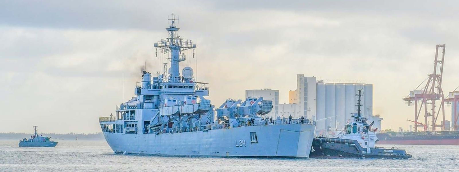 Indian Navy's INS Airavat Docks in Colombo